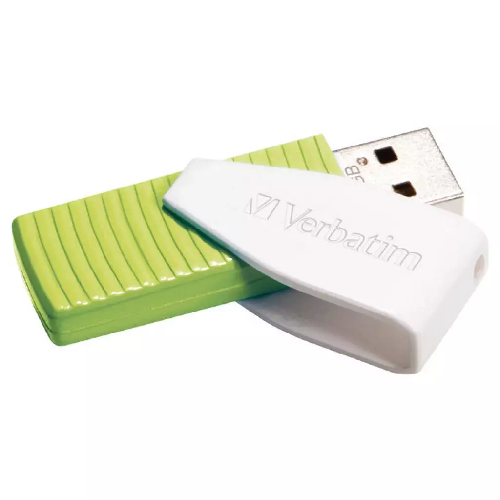 USB флеш накопитель Verbatim 32GB STORE'N'GO SWIVEL GREEN USB 2.0 (49815) - 3 USB флеш накопитель Verbatim 32GB STORE'N'GO SWIVEL GREEN USB 2.0 (49815) - 3