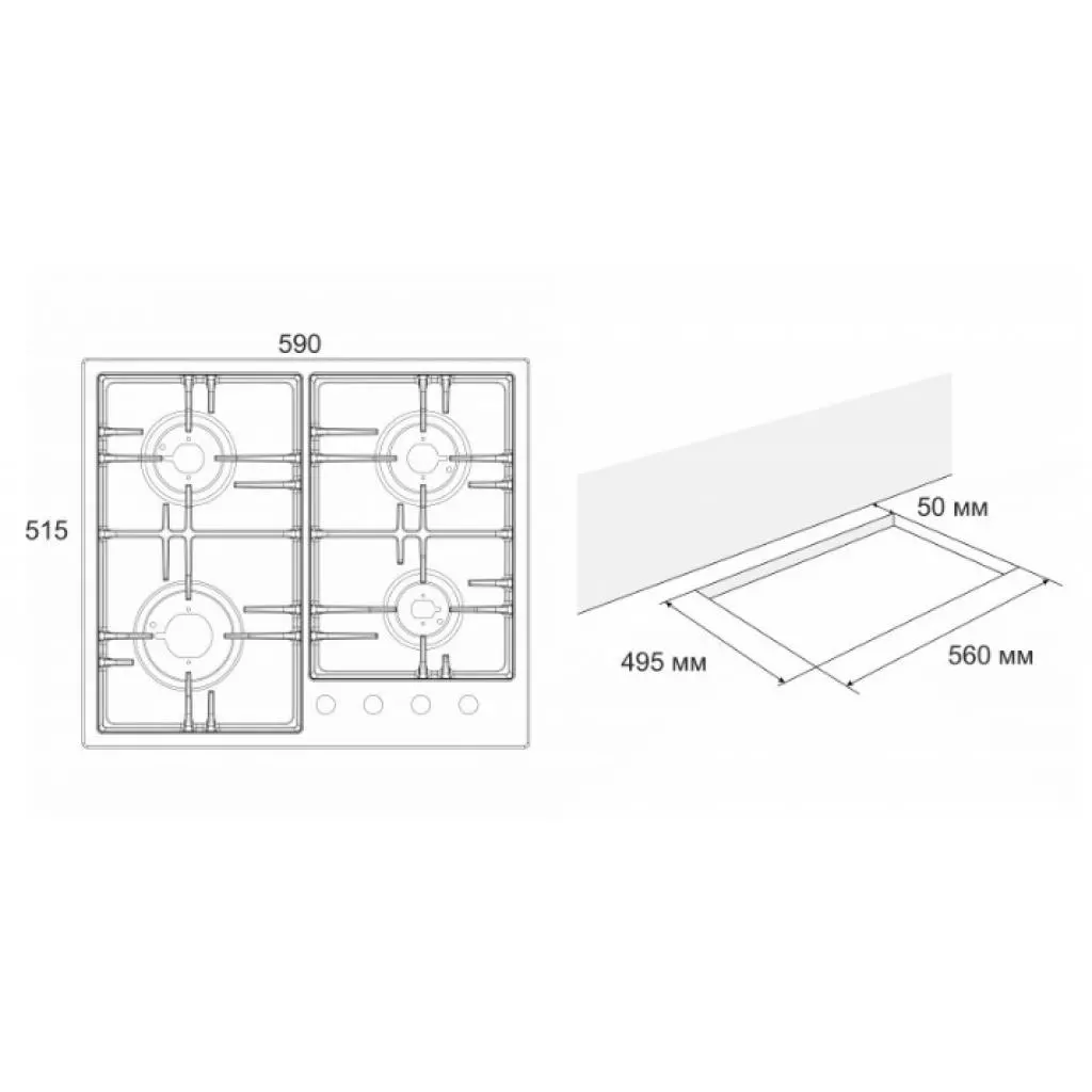 Варочная поверхность Eleyus MAGIA 60 BL C (MAGIA60BLC) - 6 Варочная поверхность Eleyus MAGIA 60 BL C (MAGIA60BLC) - 6