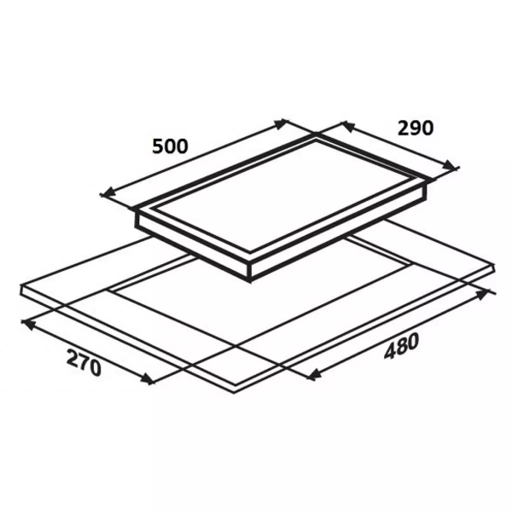 Варочная поверхность Interline HGS 534 FGK XA (HGS534FGKXA) - 2 Варочная поверхность Interline HGS 534 FGK XA (HGS534FGKXA) - 2