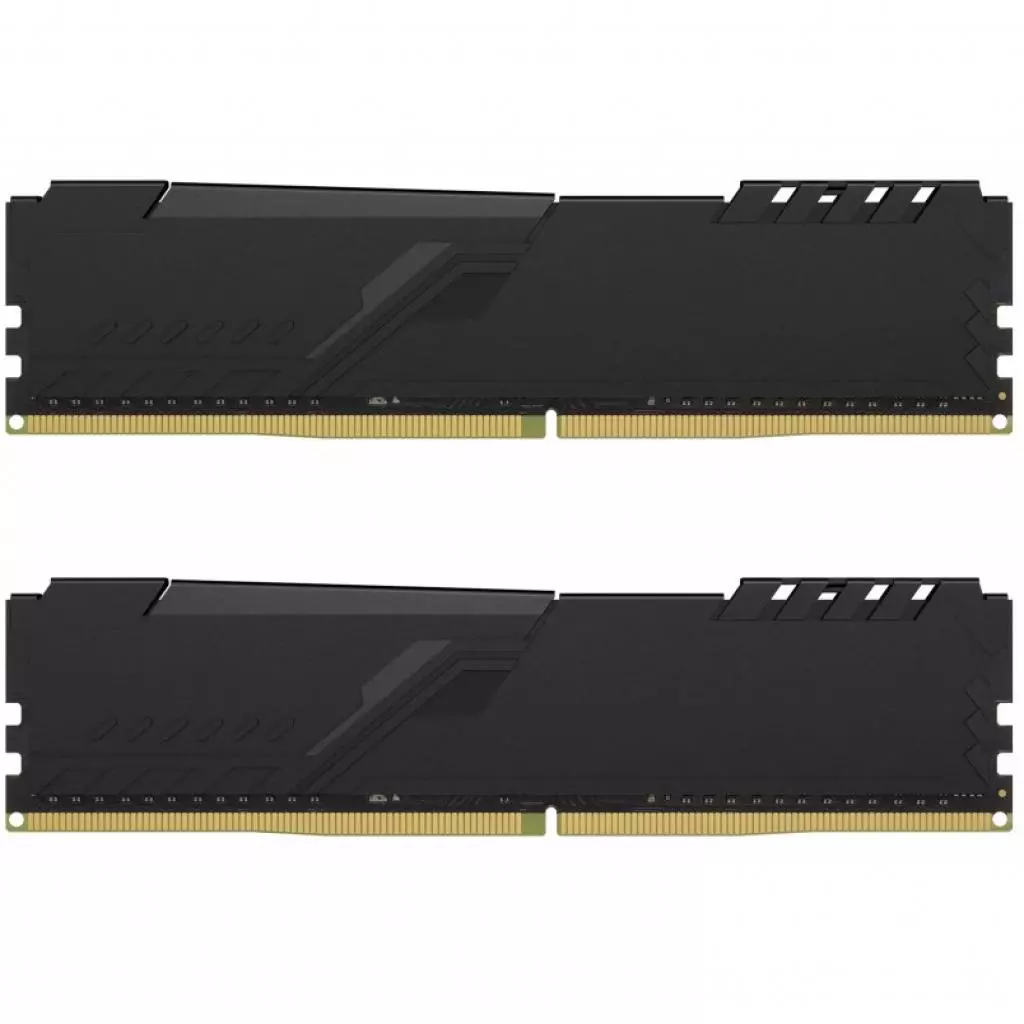 Модуль памяти для компьютера DDR4 16GB (2x8GB) 3600 MHz HyperX Fury Black Kingston Fury (ex.HyperX) (HX436C17FB3K2/16) - 3