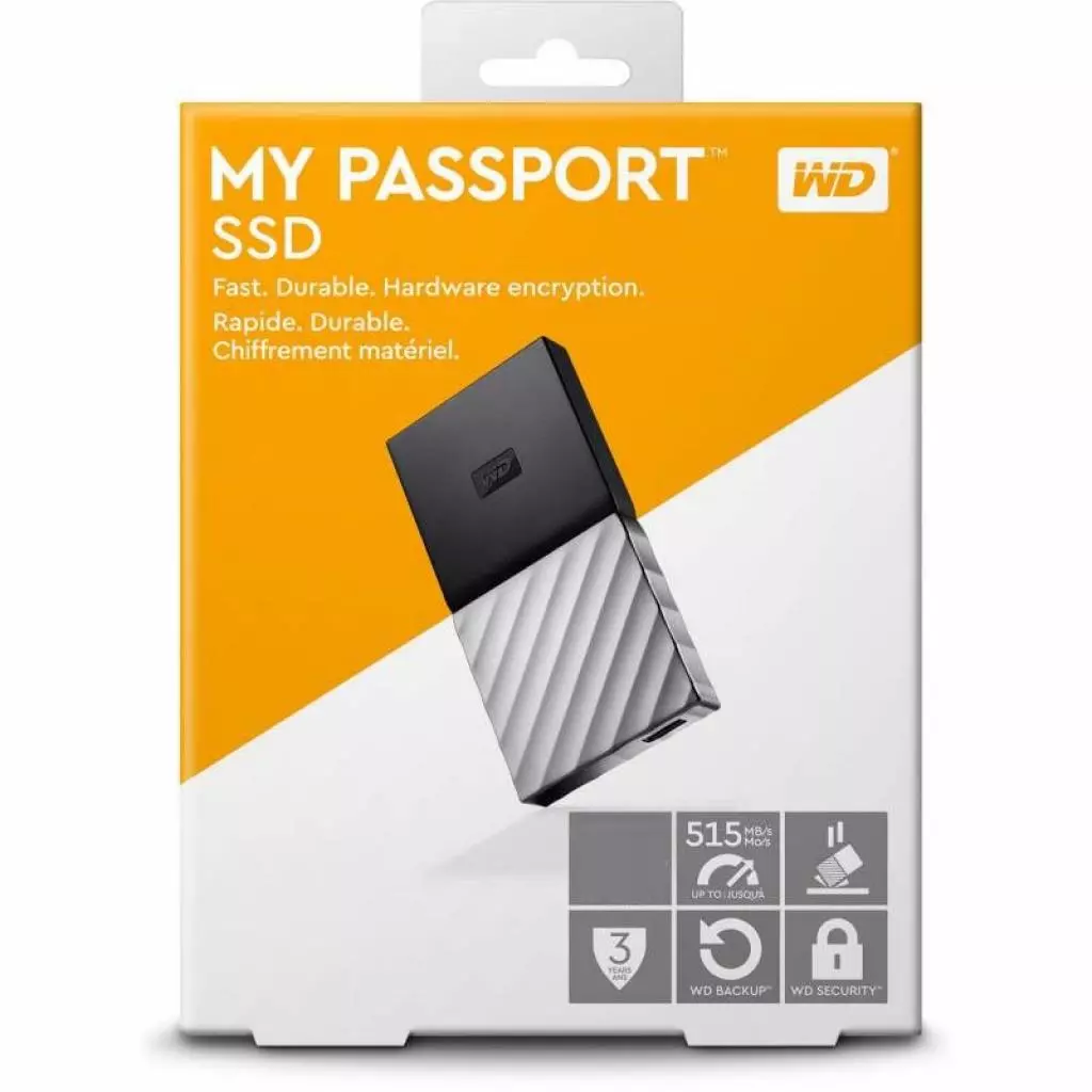 Накопитель SSD USB 3.1 2TB WD (WDBKVX0020PSL-WESN) - 7 Накопитель SSD USB 3.1 2TB WD (WDBKVX0020PSL-WESN) - 7