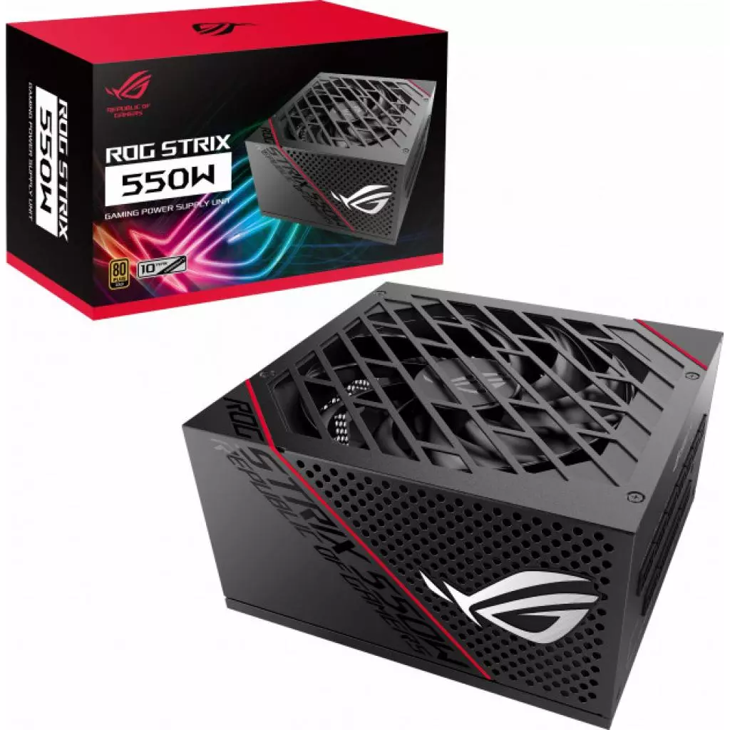 Блок питания ASUS 550W ROG STRIX (ROG-STRIX-550G) - 3 Блок питания ASUS 550W ROG STRIX (ROG-STRIX-550G) - 3