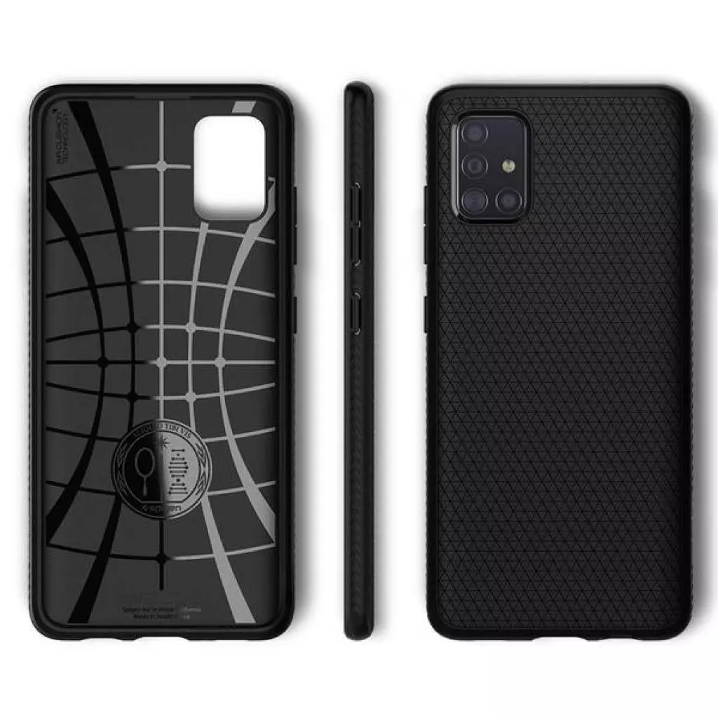 Чехол для моб. телефона Spigen Galaxy A51 Liquid Air, Matte Black (ACS00601) - 1 Чехол для моб. телефона Spigen Galaxy A51 Liquid Air, Matte Black (ACS00601) - 1