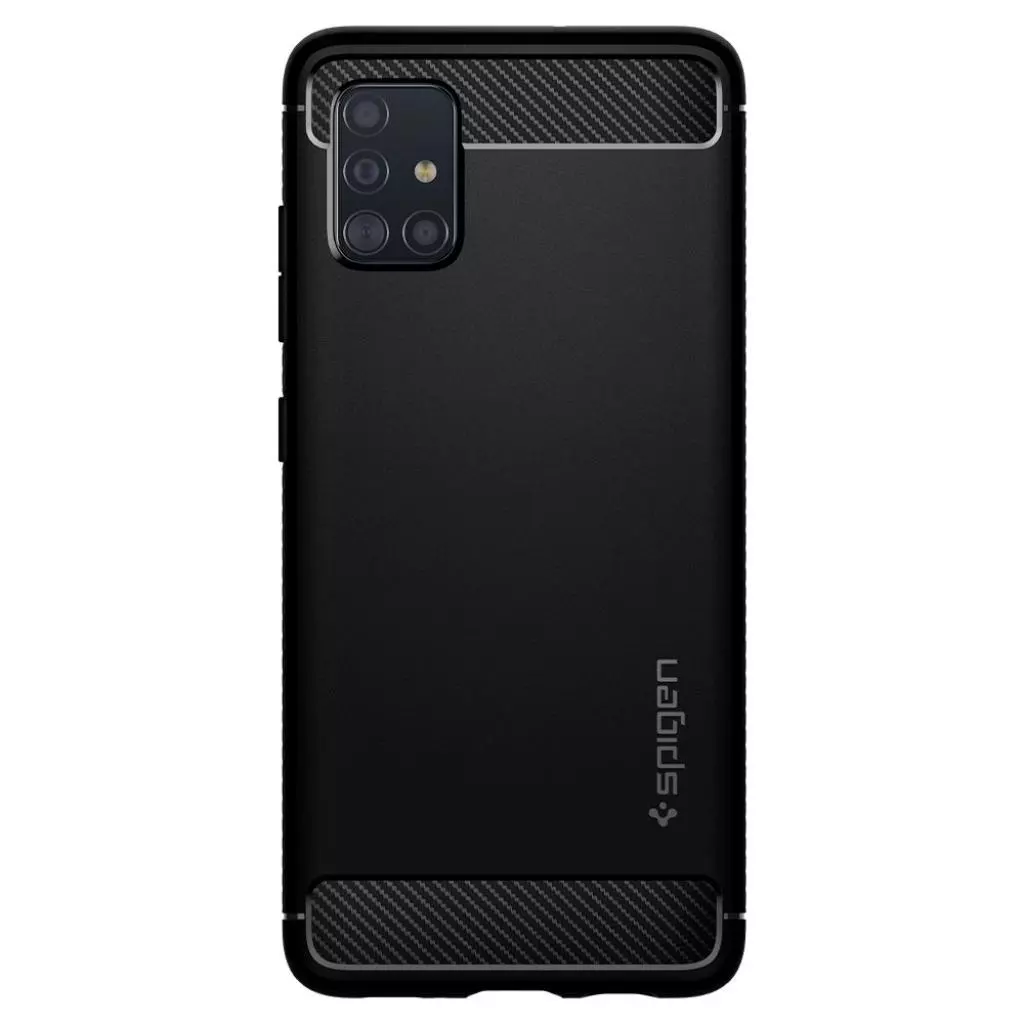 Чехол для моб. телефона Spigen Galaxy A51 Rugged Armor, Matte Black (ACS00563) - 1