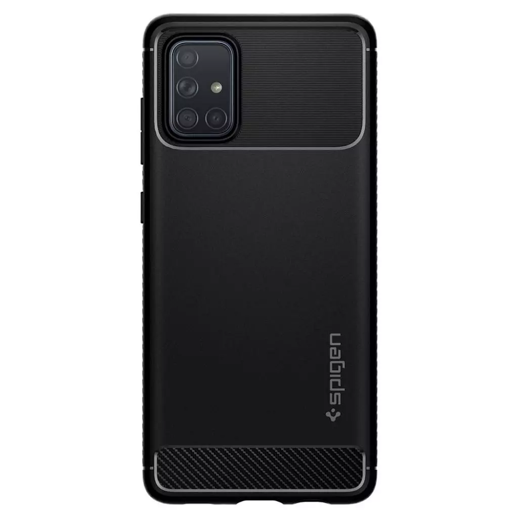 Чехол для моб. телефона Spigen Galaxy A71 Rugged Armor, Matte Black (ACS00565) - 1