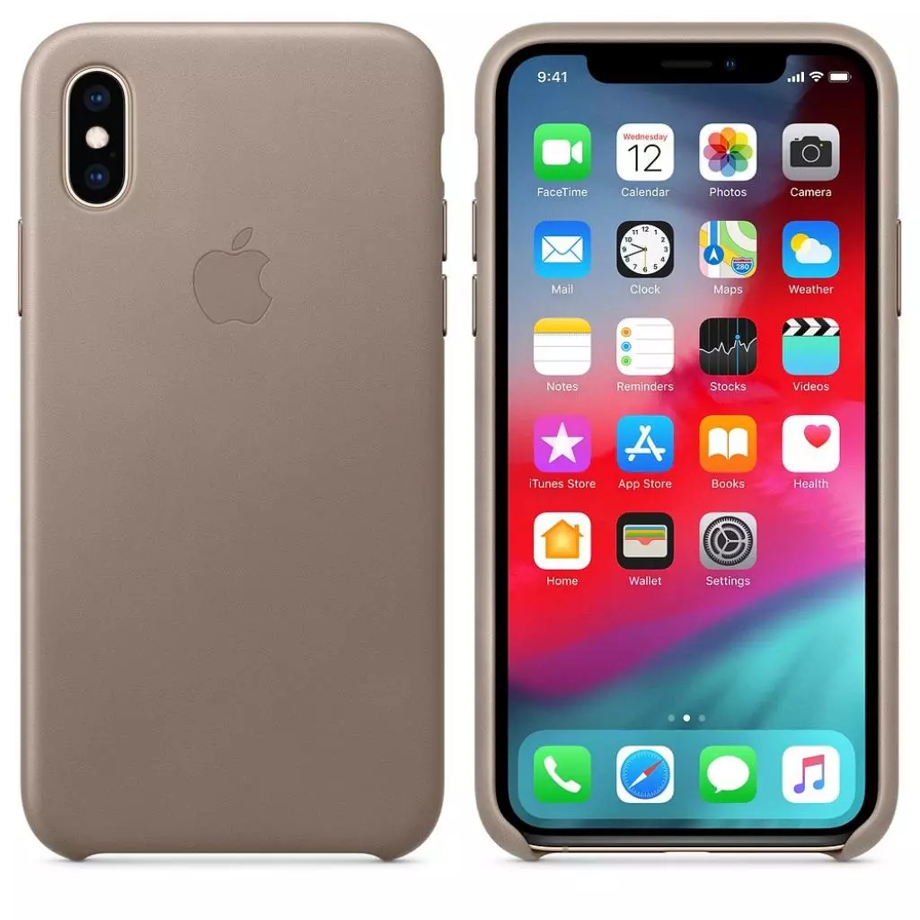 Чехол для моб. телефона Apple iPhone XS Leather Case - Taupe, Model (MRWL2ZM/A) - 1 Чехол для моб. телефона Apple iPhone XS Leather Case - Taupe, Model (MRWL2ZM/A) - 1