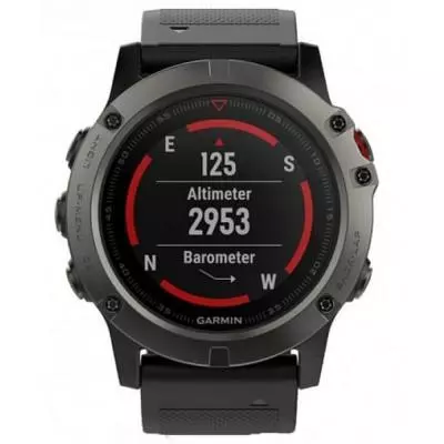 Смарт-часы Garmin Fenix 5x Sapphire Slate Gray (010-01733-01/14) - 1 Смарт-часы Garmin Fenix 5x Sapphire Slate Gray (010-01733-01/14) - 1