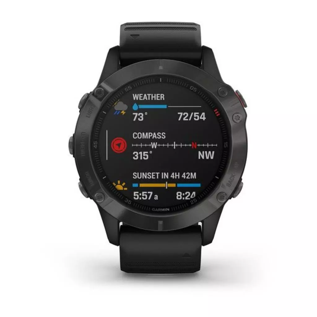 Смарт-часы Garmin Fenix 6 Pro Sapphire Carbon Grey DLC with Black Band (010-02158-11/10) - 3