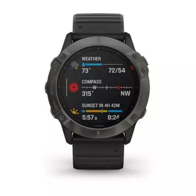 Смарт-часы Garmin Fenix 6X Pro Sapphire Carbon Grey DLC with Black Band (010-02157-11/10) - 3 Смарт-часы Garmin Fenix 6X Pro Sapphire Carbon Grey DLC with Black Band (010-02157-11/10) - 3