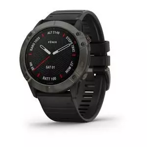 Смарт-часы Garmin Fenix 6X Pro Sapphire Carbon Grey DLC with Black Band (010-02157-11/10)