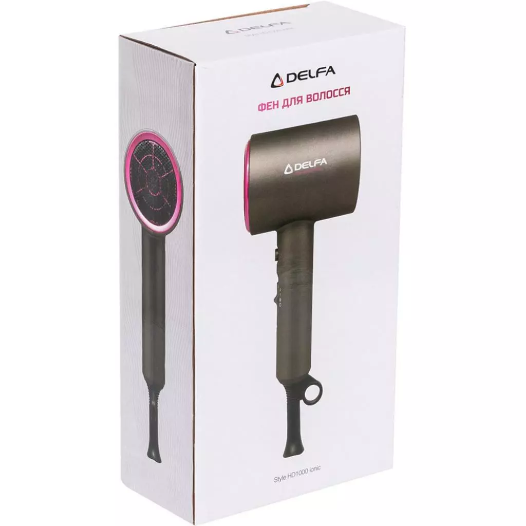 Фен Delfa HD1000 ionic (HD1000ionic) - 2