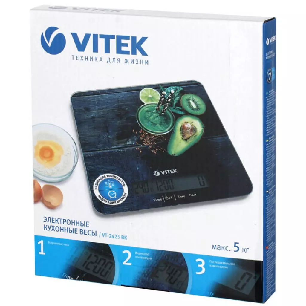 Весы кухонные Vitek VT-2425 - 2 Весы кухонные Vitek VT-2425 - 2