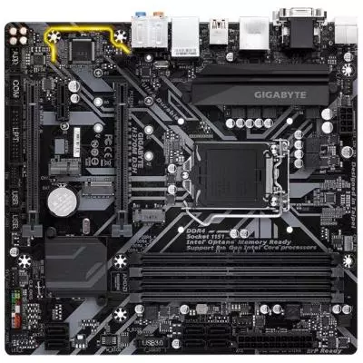 Материнская плата GIGABYTE H370M D3H - 1