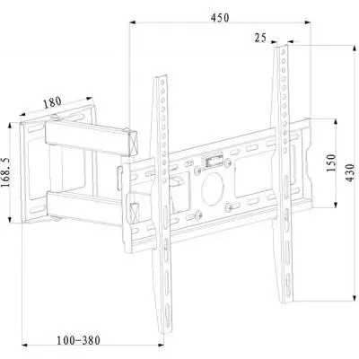 Кронштейн X-Digital STEEL SA325 Black - 1 Кронштейн X-Digital STEEL SA325 Black - 1