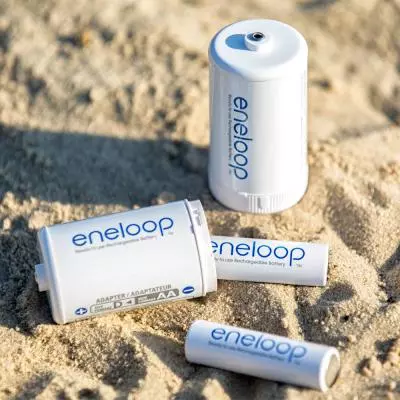 Адаптер-переходник для элементов питания Eneloop с типа AA на D * 2 (BQ-BS1E/2E) - 1 Адаптер-переходник для элементов питания Eneloop с типа AA на D * 2 (BQ-BS1E/2E) - 1