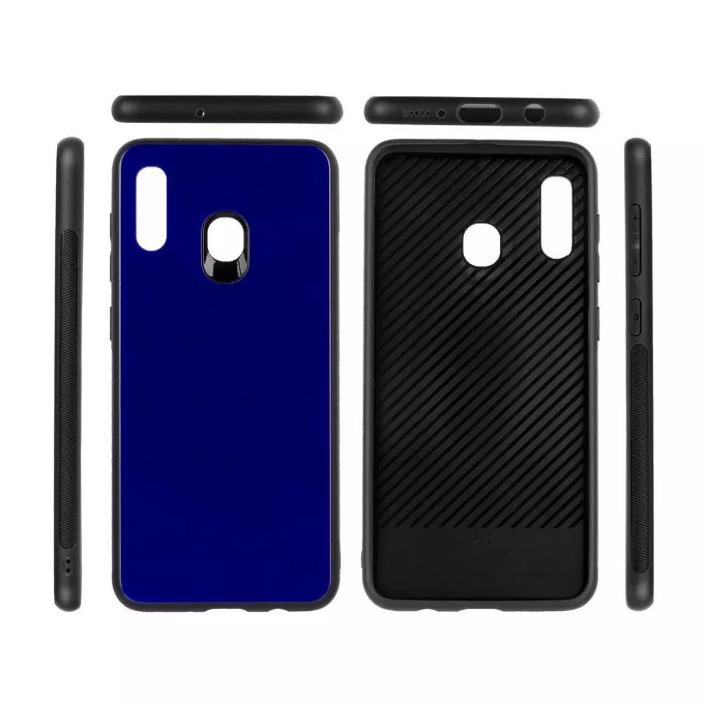 Чехол для моб. телефона ColorWay Glass-Case Samsung Galaxy A30 blue (CW-CGCSGA305-BU) - 1 Чехол для моб. телефона ColorWay Glass-Case Samsung Galaxy A30 blue (CW-CGCSGA305-BU) - 1