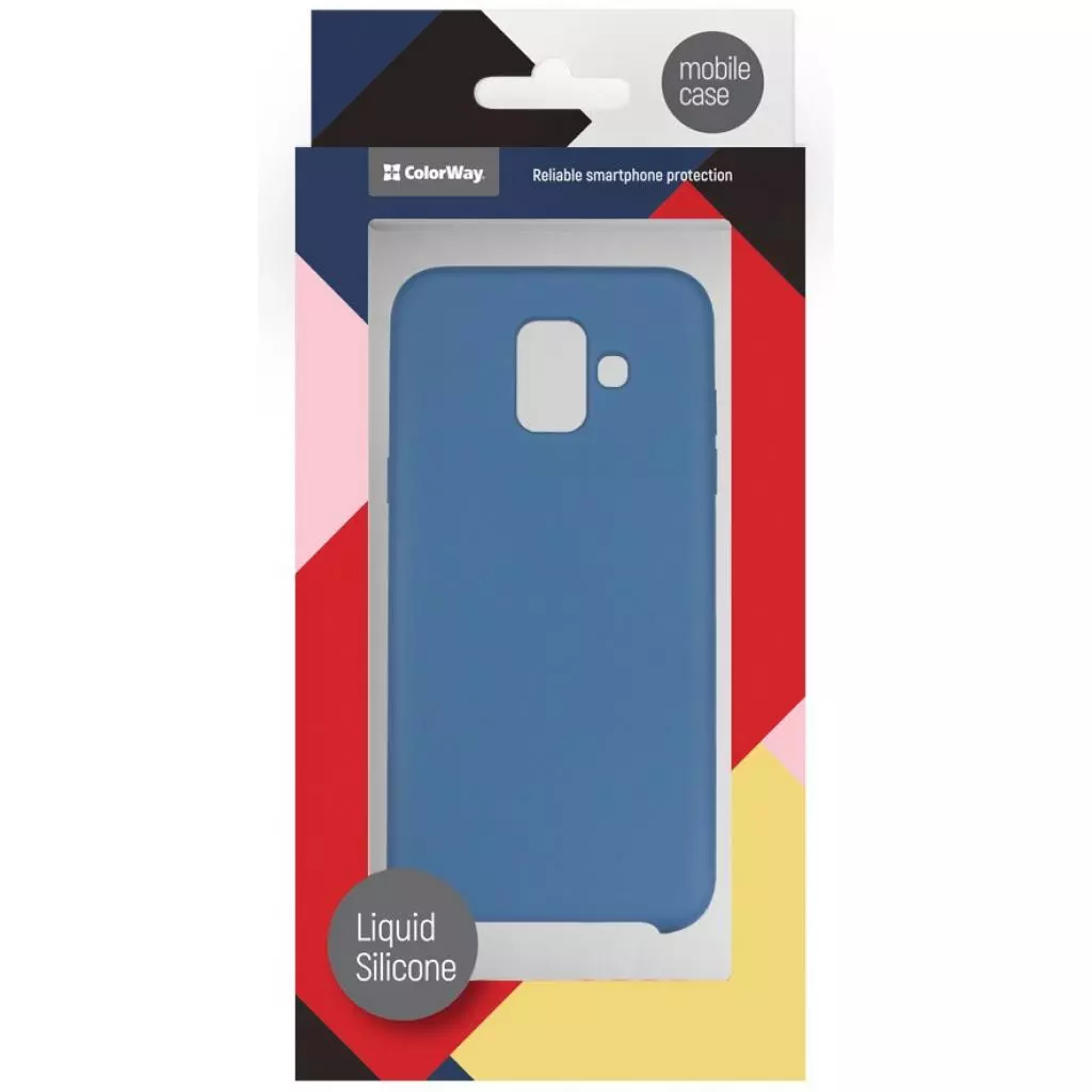 Чехол для моб. телефона ColorWay Liquid Silicone Samsung Galaxy A6 (2018) A600, dark-blue (CW-CLSSGA600-DB) - 2