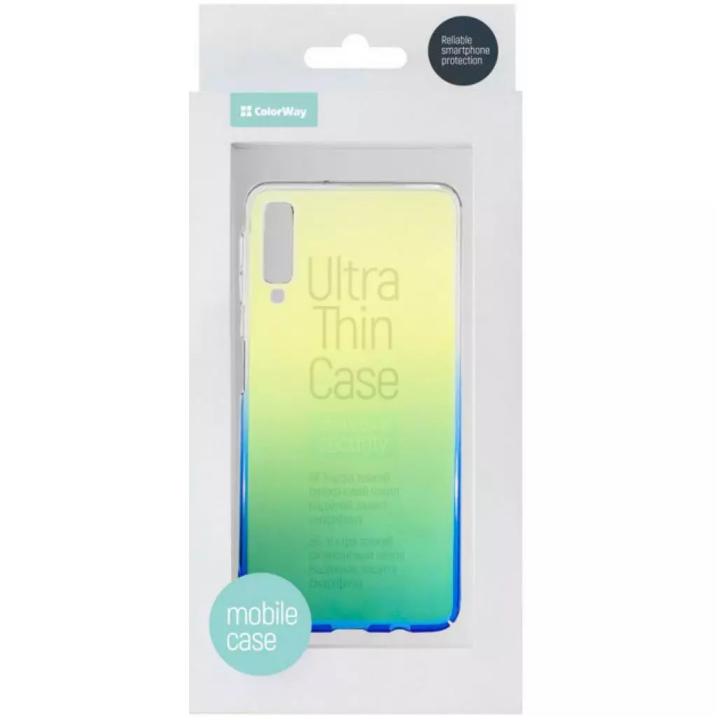 Чехол для моб. телефона ColorWay PC Gradient Samsung Galaxy A7 (2018), blue (CW-CPGSGA750-BU) - 4 Чехол для моб. телефона ColorWay PC Gradient Samsung Galaxy A7 (2018), blue (CW-CPGSGA750-BU) - 4