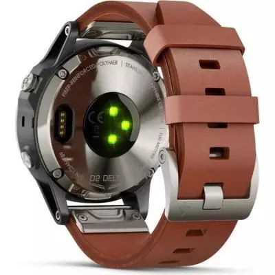 Смарт-часы Garmin D2 Delta Aviator Watch with Brown Leather & Black Silicone B (010-01988-31/30) - 5