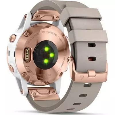 Смарт-часы Garmin D2 Delta S Aviator Watch White/Rose Gold with Beige Leather (010-01987-30) - 5 Смарт-часы Garmin D2 Delta S Aviator Watch White/Rose Gold with Beige Leather (010-01987-30) - 5