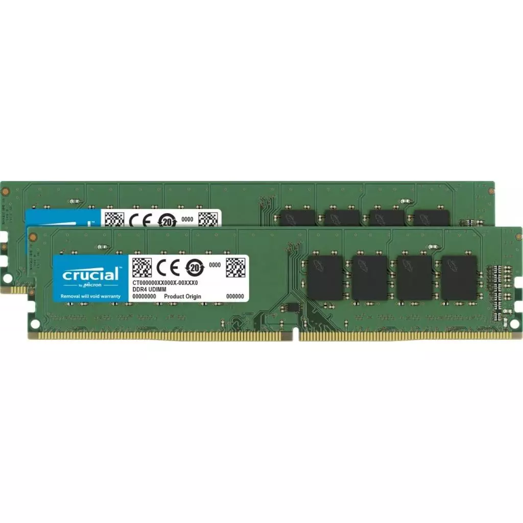 Модуль памяти для компьютера DDR4 8GB (2x4GB) 2400 MHz Micron (CT2K4G4DFS824A)