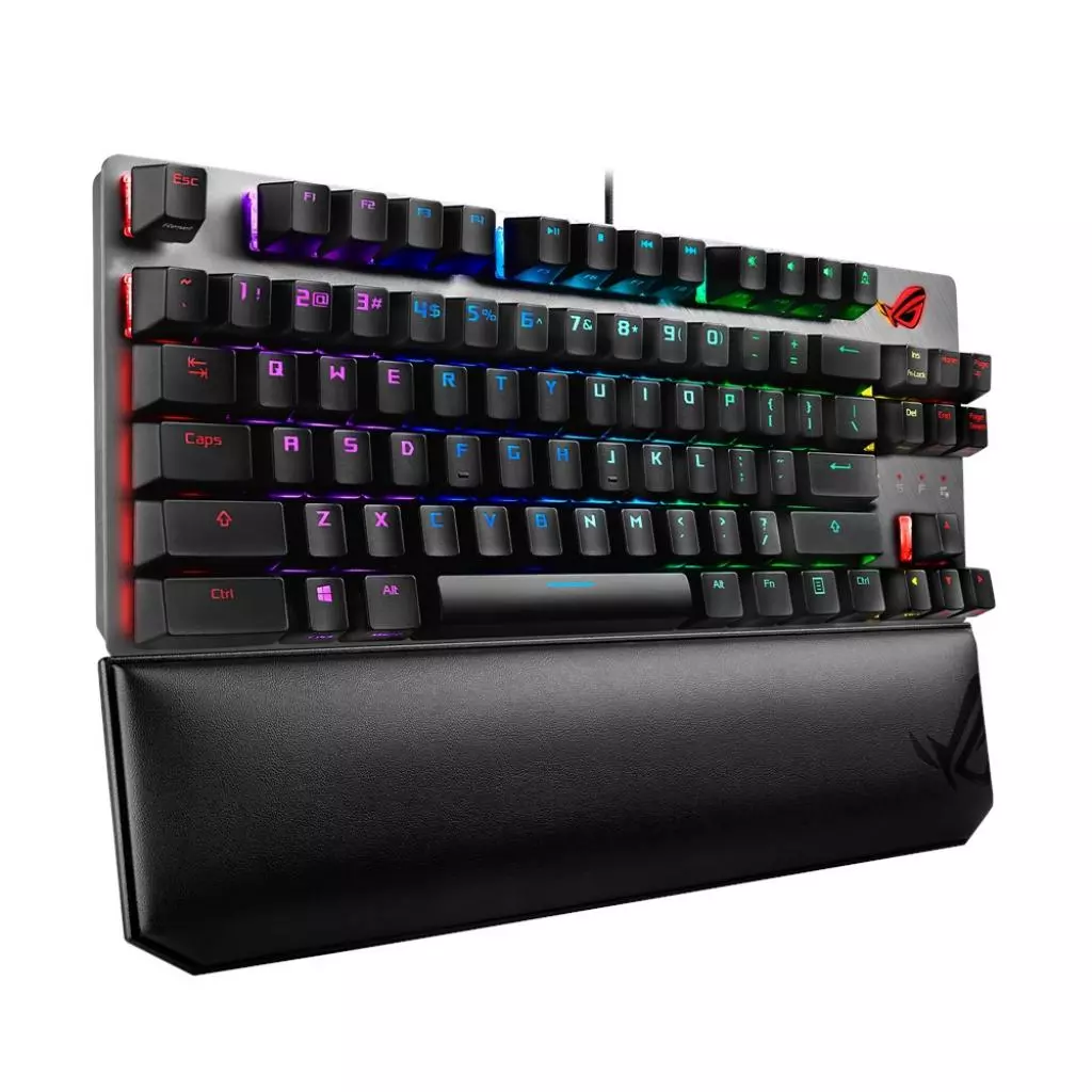 Клавиатура ASUS ROG Strix Scope TKL Deluxe USB Cherry MX Red RGB Red Ru (90MP00N5-BKRA00) - 1 Клавиатура ASUS ROG Strix Scope TKL Deluxe USB Cherry MX Red RGB Red Ru (90MP00N5-BKRA00) - 1