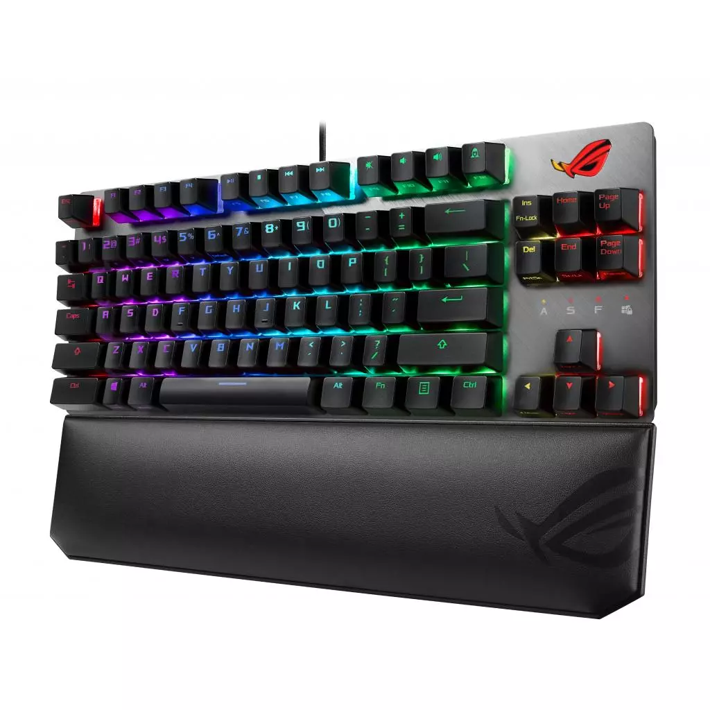 Клавиатура ASUS ROG Strix Scope TKL Deluxe USB Cherry MX Red RGB Red Ru (90MP00N5-BKRA00) - 2 Клавиатура ASUS ROG Strix Scope TKL Deluxe USB Cherry MX Red RGB Red Ru (90MP00N5-BKRA00) - 2