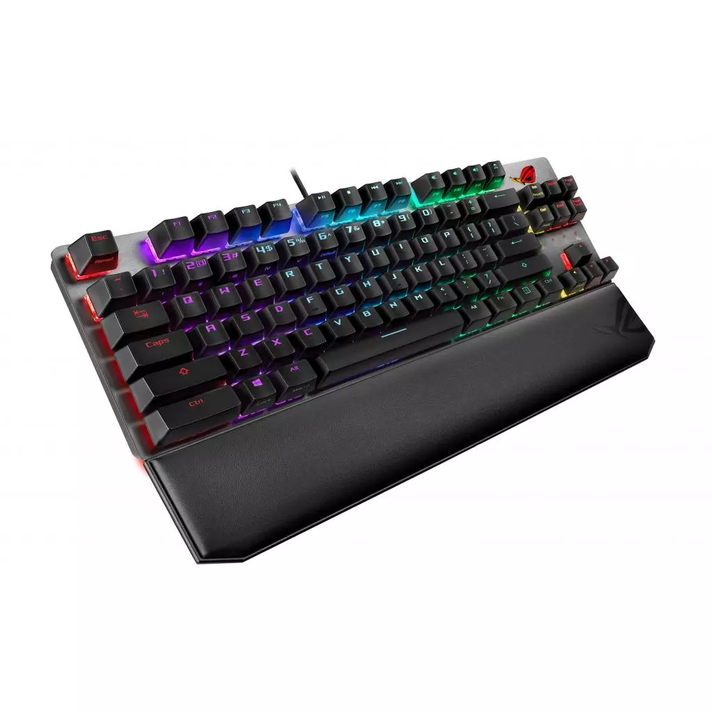Клавиатура ASUS ROG Strix Scope TKL Deluxe USB Cherry MX Red RGB Red Ru (90MP00N5-BKRA00) - 3 Клавиатура ASUS ROG Strix Scope TKL Deluxe USB Cherry MX Red RGB Red Ru (90MP00N5-BKRA00) - 3