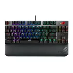 Клавиатура ASUS ROG Strix Scope TKL Deluxe USB Cherry MX Red RGB Red Ru (90MP00N5-BKRA00)