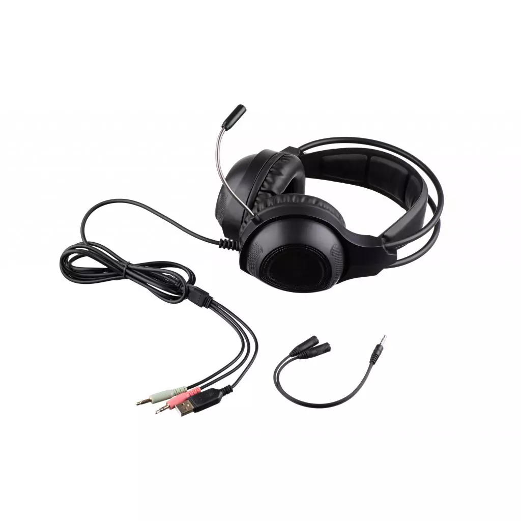 Наушники 2E Gaming HG310 LED Black (2E-HG310B) - 3 Наушники 2E Gaming HG310 LED Black (2E-HG310B) - 3