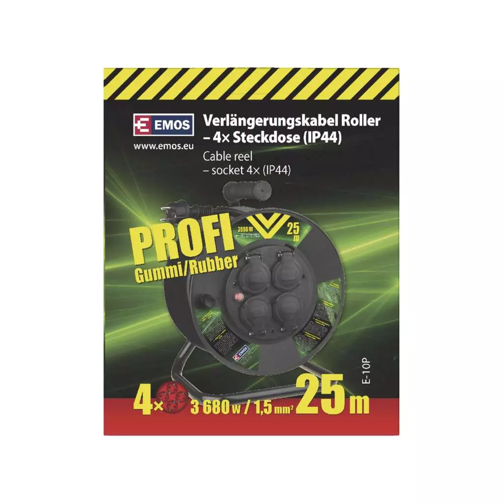 Сетевой удлинитель EMOS катушка 4 роз., 25 м (P08225) - 3 Сетевой удлинитель EMOS катушка 4 роз., 25 м (P08225) - 3