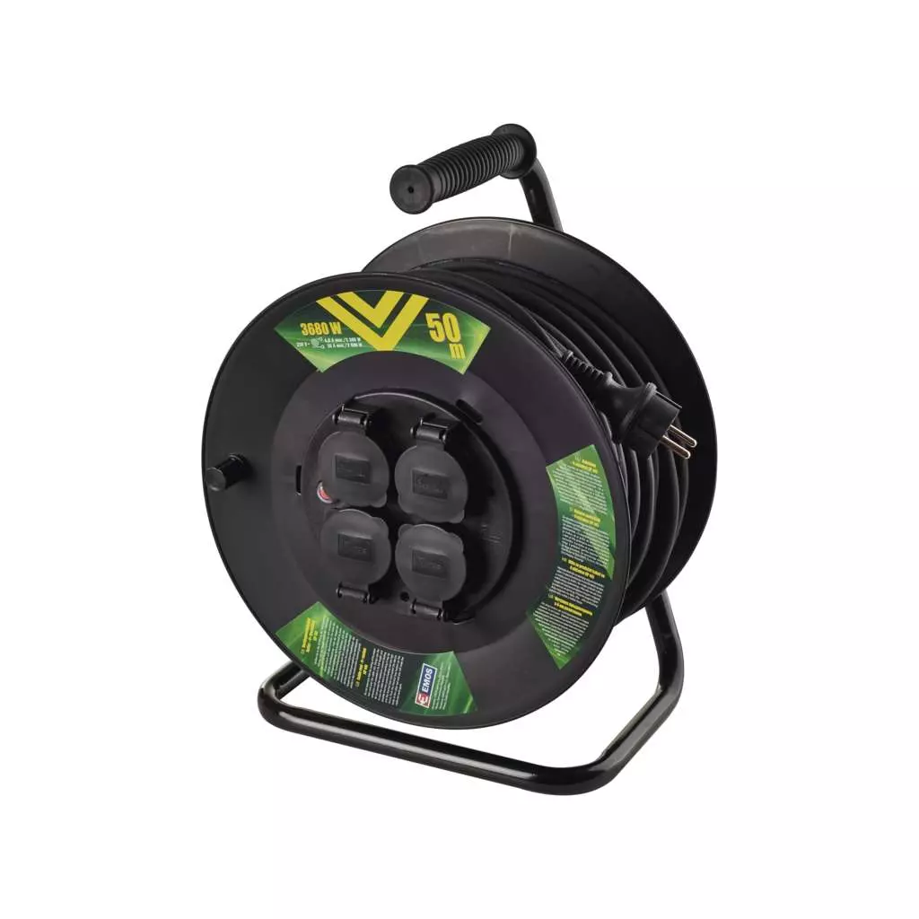 Сетевой удлинитель EMOS катушка 4 роз., 50 м (P08250) - 1 Сетевой удлинитель EMOS катушка 4 роз., 50 м (P08250) - 1