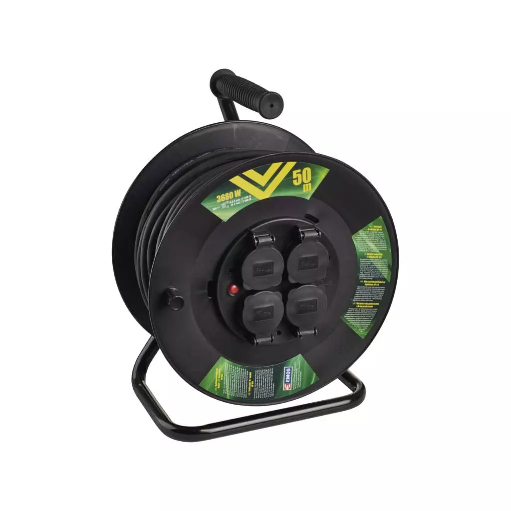 Сетевой удлинитель EMOS катушка 4 роз., 50 м (P08250) - 2 Сетевой удлинитель EMOS катушка 4 роз., 50 м (P08250) - 2