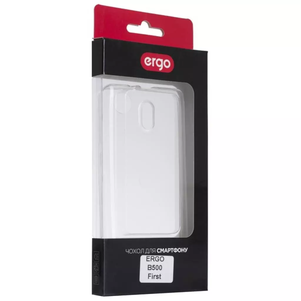 Чехол для моб. телефона Ergo B500 First - TPU Clean (Transparent) (6395732)