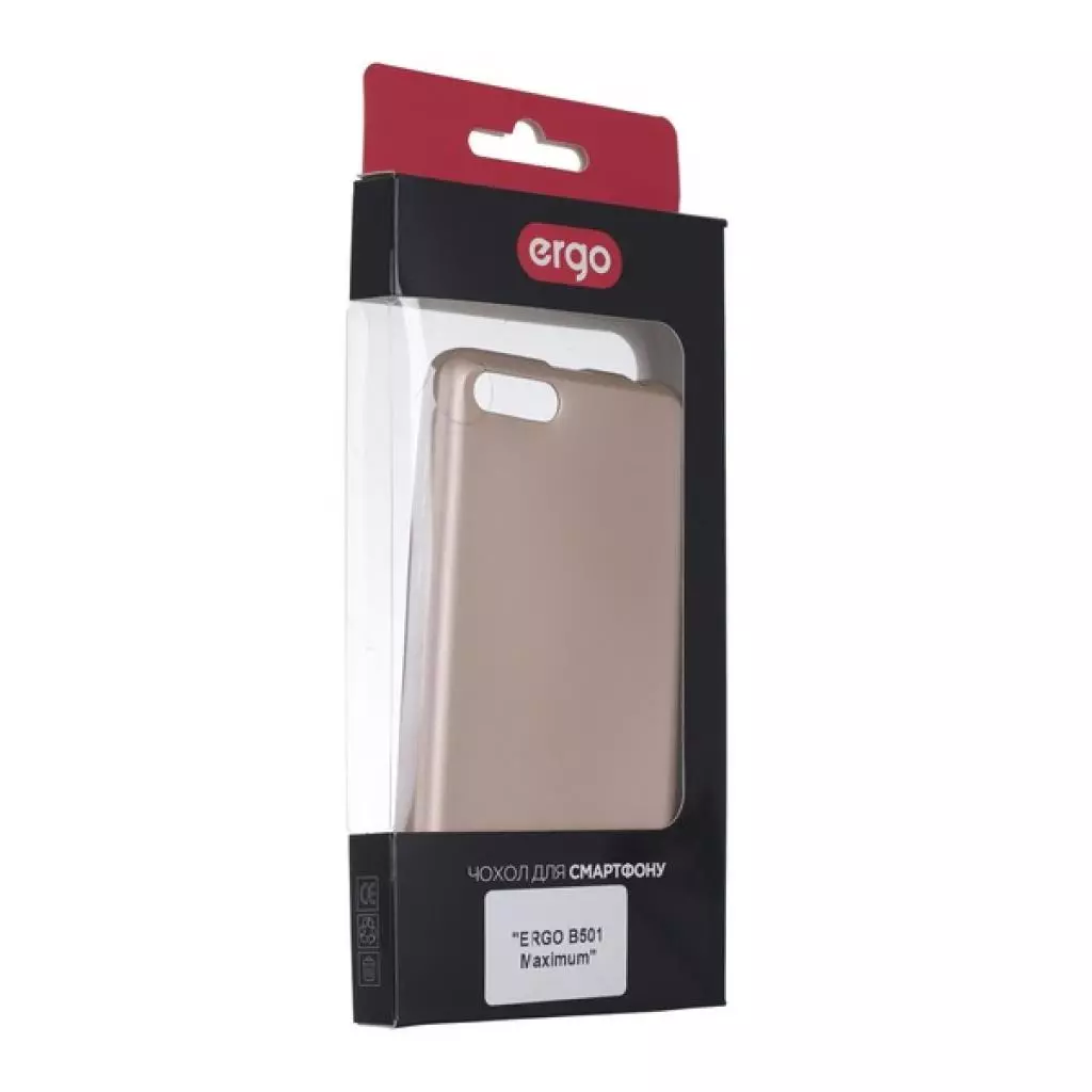 Чехол для моб. телефона Ergo B501 Maximum - Shiny (Gold) (6428357)