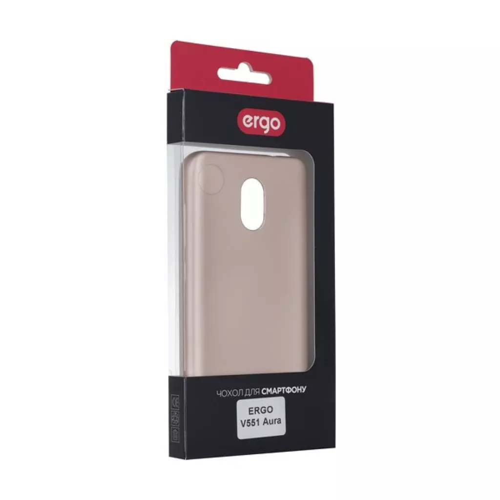 Чехол для моб. телефона Ergo V551 Aura - Shiny (Gold) (6428366)