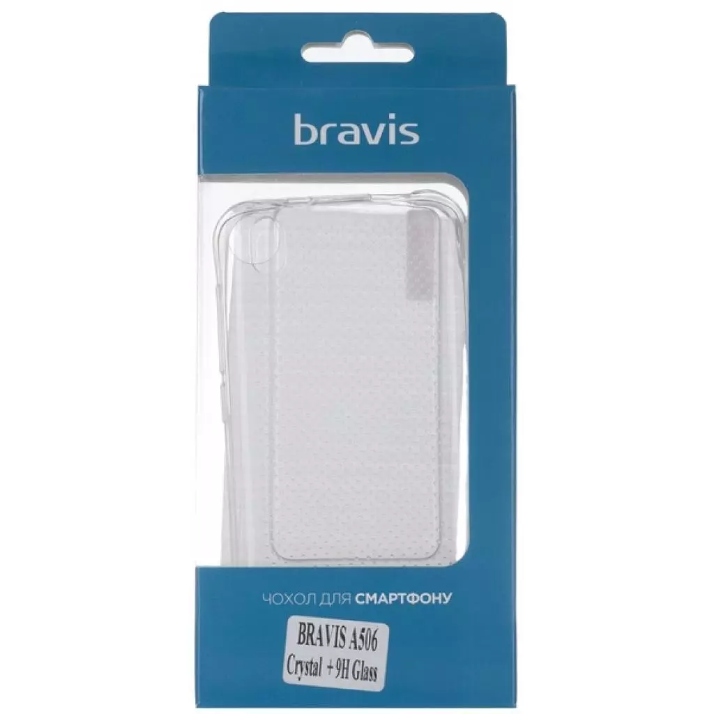 Чехол для моб. телефона Bravis A506 Crystal - TPU Clean + 9H Glass (Transparent) (6385132)