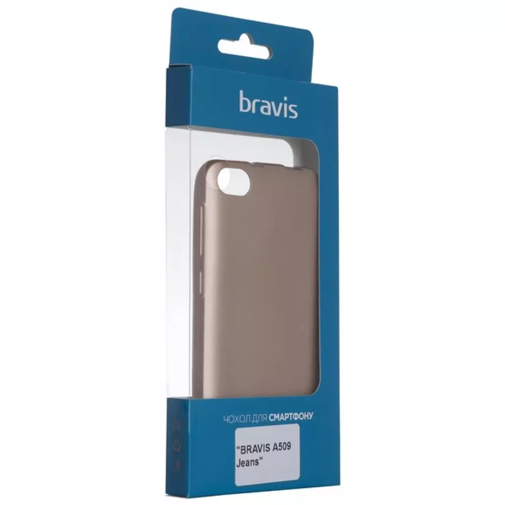 Чехол для моб. телефона Bravis A509 Jeans - Shiny (Gold) (6412255)
