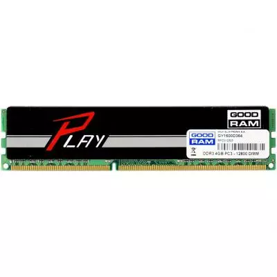 Модуль памяти для компьютера DDR3 4GB 1600 MHz PLAY Black Goodram (GY1600D364L9S/4G)