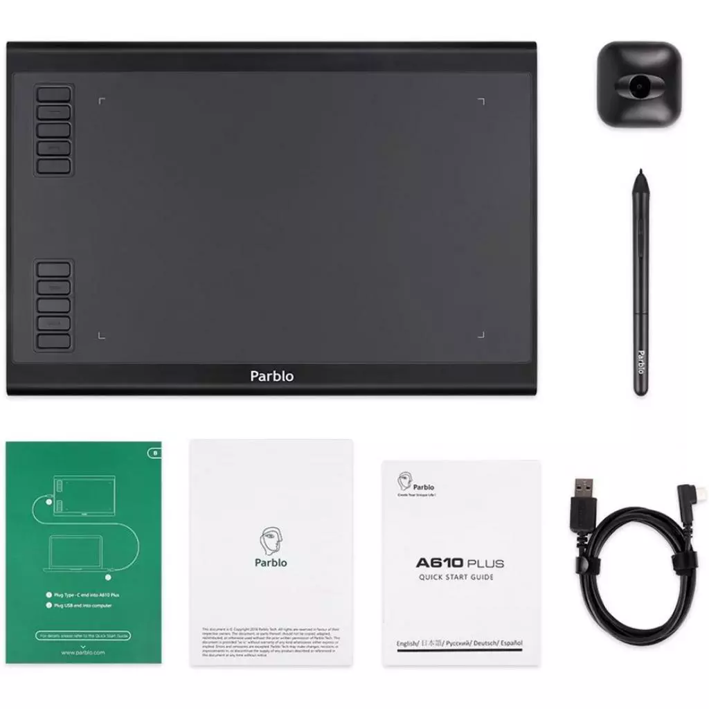 Графический планшет Parblo A610 Plus - 8 Графический планшет Parblo A610 Plus - 8