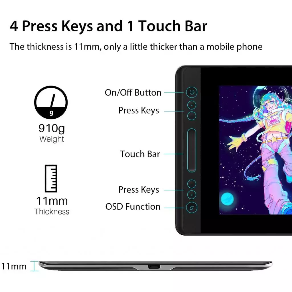Планшет-монитор Huion Kamvas 13 (GS1331) - 5