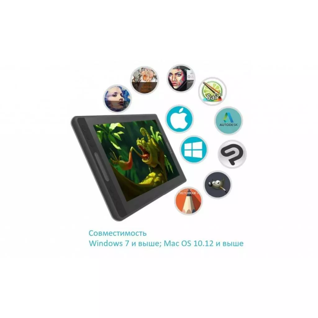 Планшет-монитор Huion Kamvas Pro 12 (PRO12) - 7 Планшет-монитор Huion Kamvas Pro 12 (PRO12) - 7