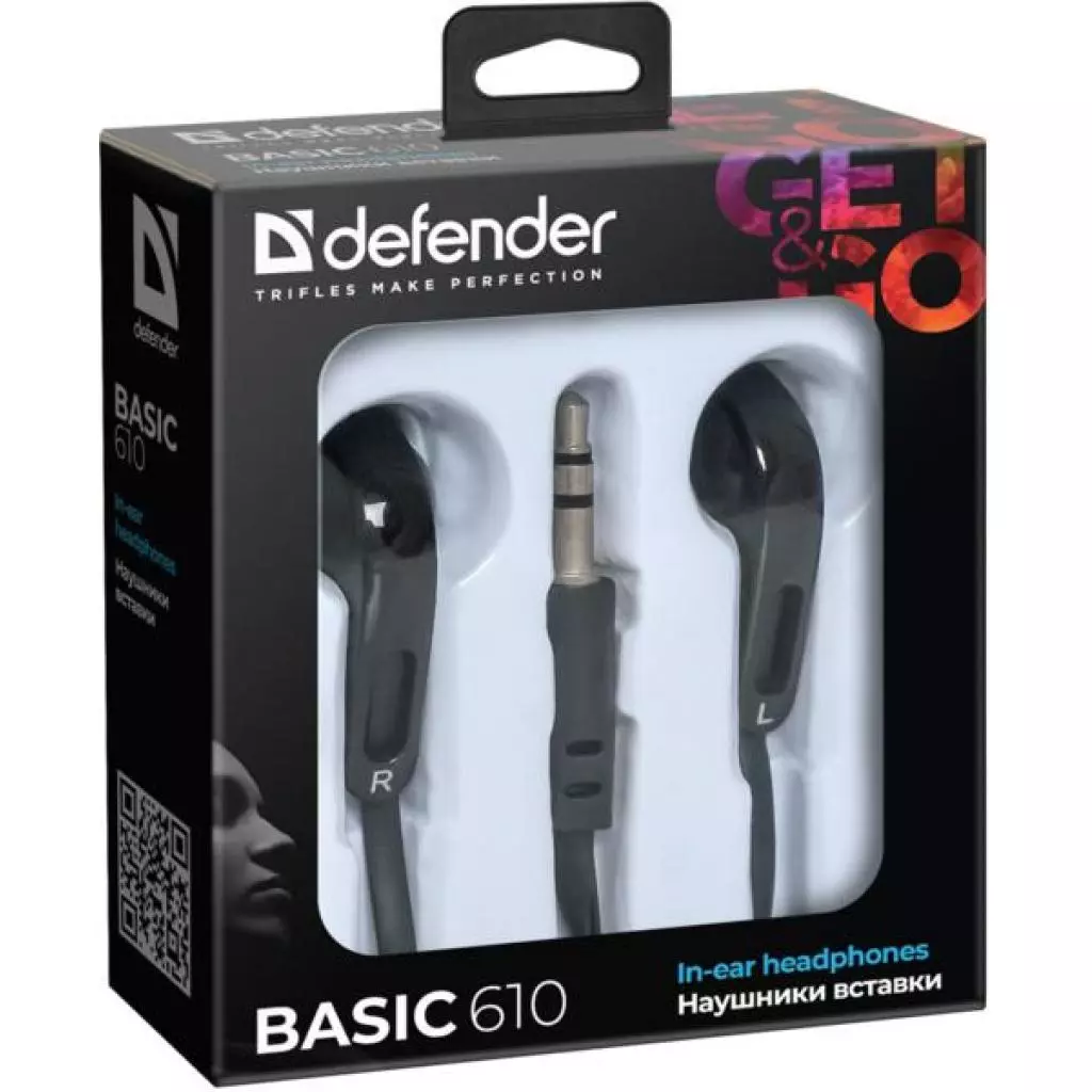 Наушники Defender Basic-610 Black (63610) - 1 Наушники Defender Basic-610 Black (63610) - 1