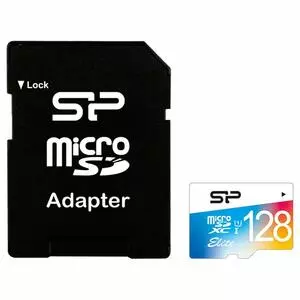 Карта памяти Silicon Power 128GB microSDXC class 10 UHS-I Elite Color (SP128GBSTXBU1V21SP)