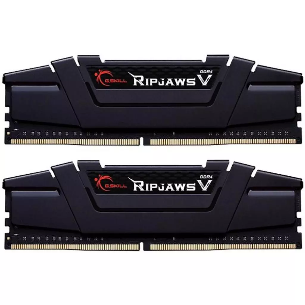Модуль памяти для компьютера DDR4 16GB (2x8GB) 4000 MHz RipjawsV Black G.Skill (F4-4000C15D-16GVK)