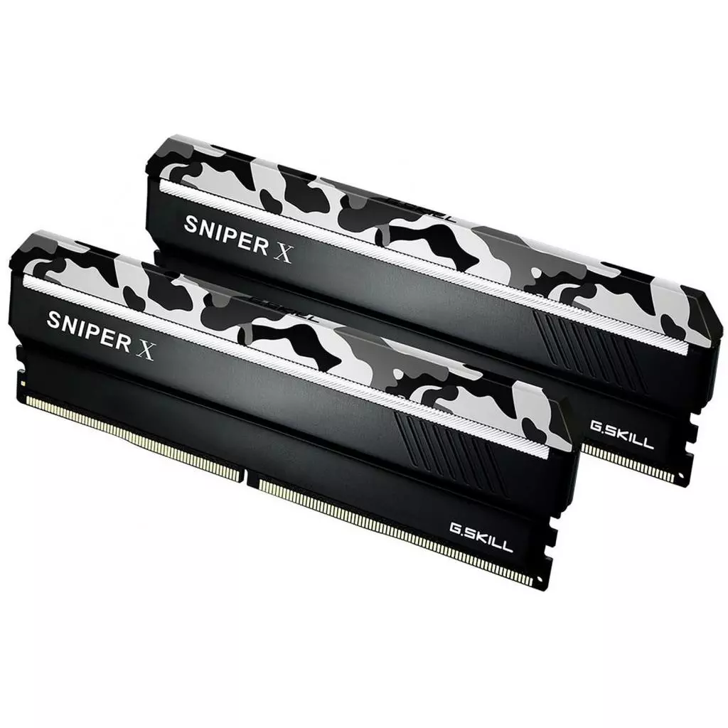 Модуль памяти для компьютера DDR4 32GB (2x16GB) 3200 MHZ SniperX Urban Camo G.Skill (F4-3200C16D-32GSXWB) - 1 Модуль памяти для компьютера DDR4 32GB (2x16GB) 3200 MHZ SniperX Urban Camo G.Skill (F4-3200C16D-32GSXWB) - 1
