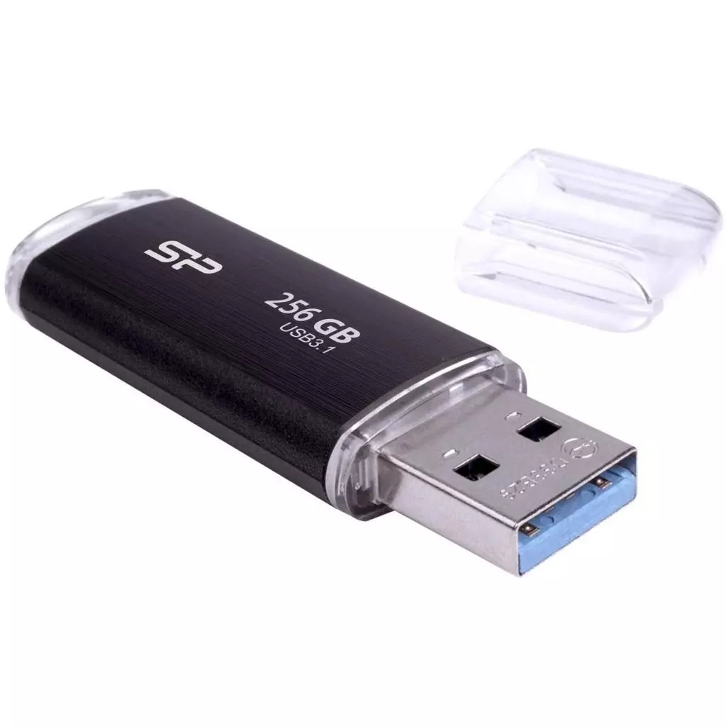 USB флеш накопитель Silicon Power 256GB Blaze b02 Black USB 3.0 (SP256GBUF3B02V1K) - 2 USB флеш накопитель Silicon Power 256GB Blaze b02 Black USB 3.0 (SP256GBUF3B02V1K) - 2