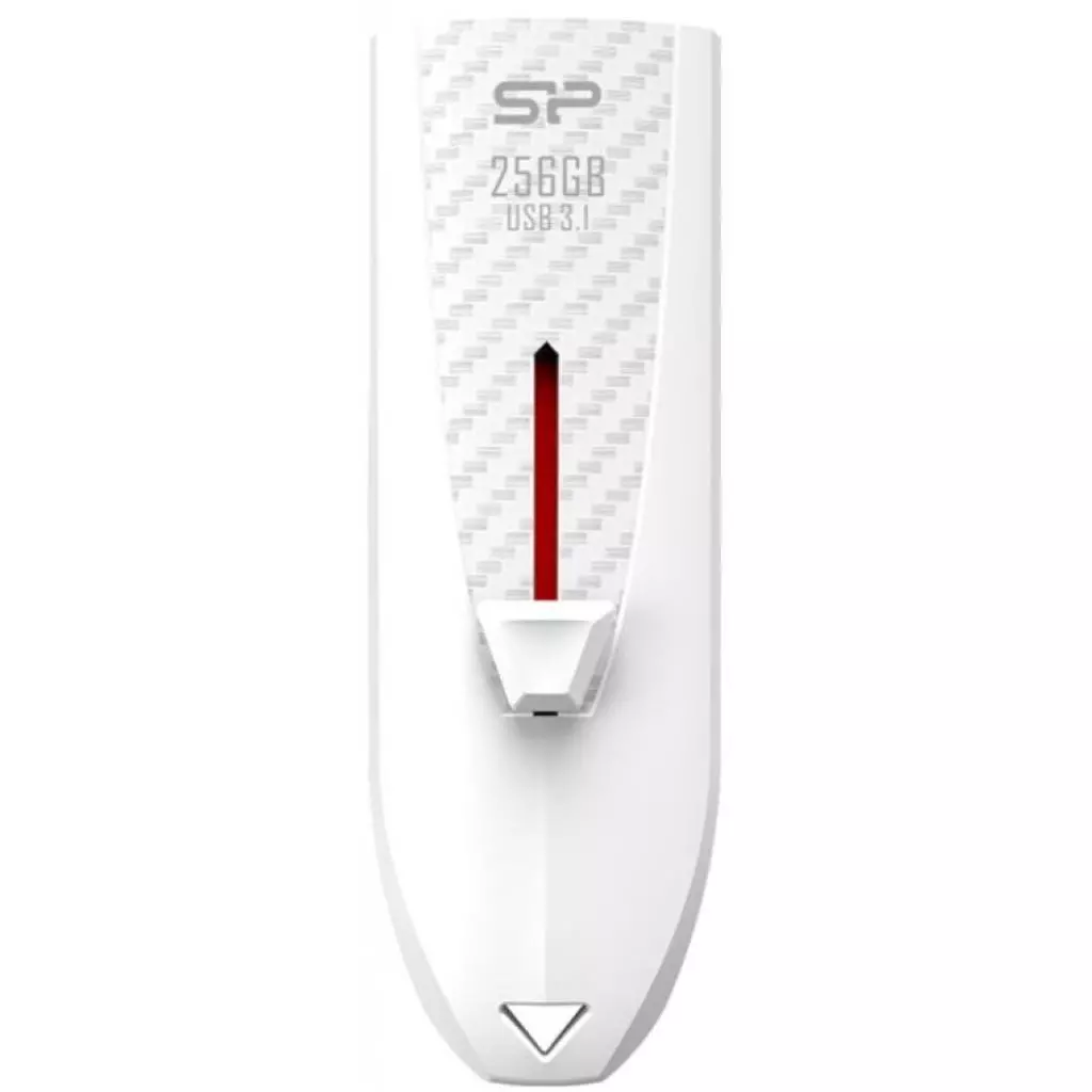 USB флеш накопитель Silicon Power 256GB Blaze B25 White USB 3.0 (SP256GBUF3B25V1W)