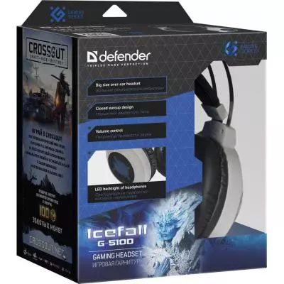 Наушники Defender Icefall G-510D White-Blue (64510) - 4