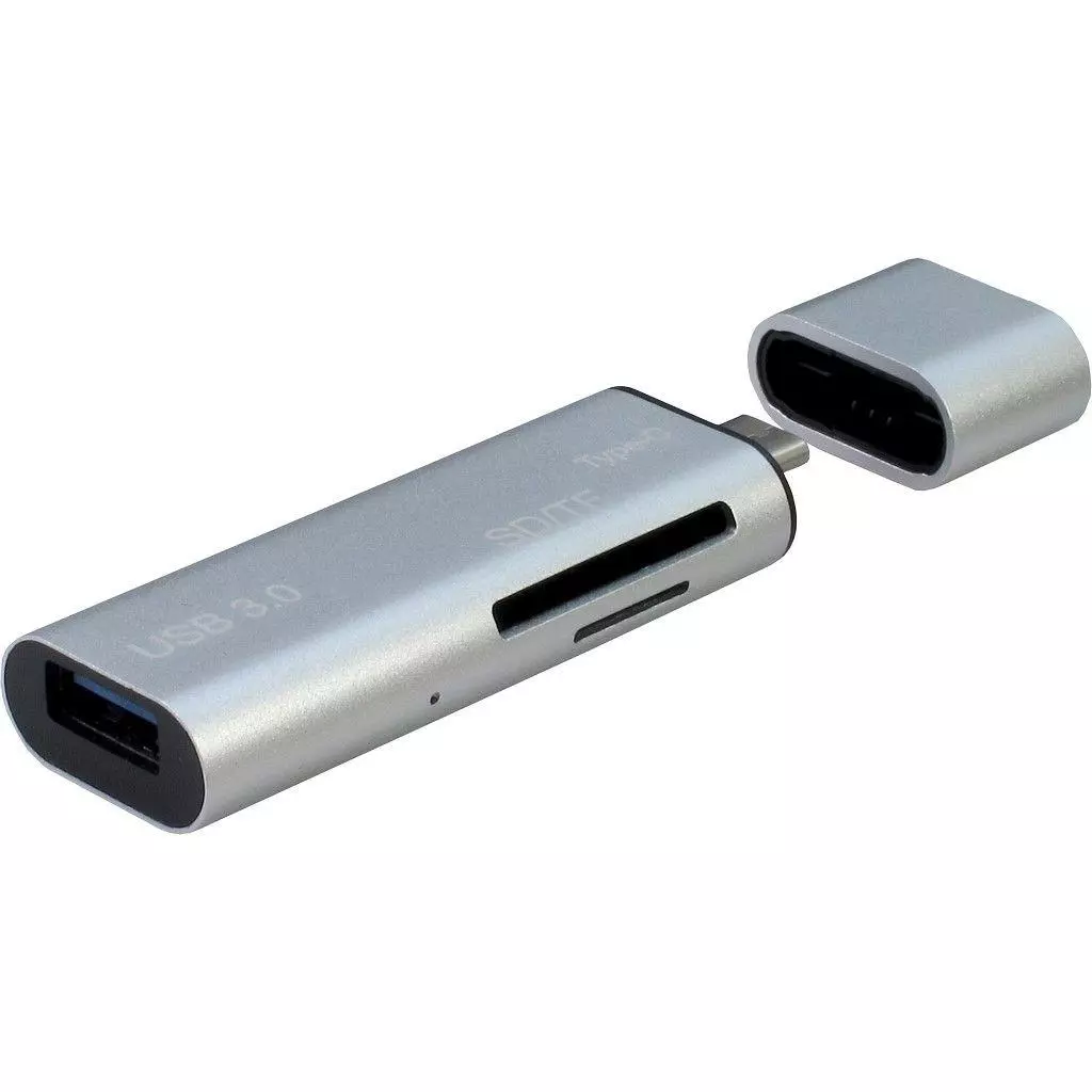 Считыватель флеш-карт Argus USB2.0, USB Type C/ USB 3.0 Type A Male/ Micro USB 2.0 (OTG) (V15-3.0)